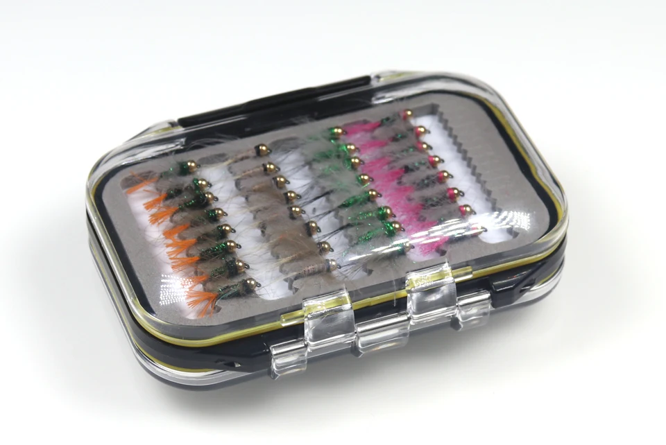 Wifreo 32 шт./кор. CDC Нимфа ошибки нахлыстом Медь мух Grayling форель Duracell