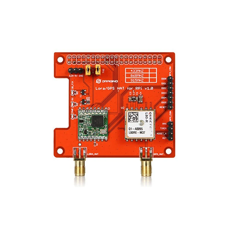 Для Dragino Lora gps HAT на основе SX1276/SX1278 трансивера 868 МГц/915 МГц/433 МГц, для Raspberry Pi 2 Модель B/Raspberry Pi 3