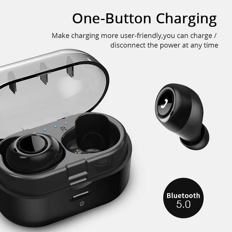 TWS Bluetooth 5 0 наушники беспроводные глубокий бас 3D стерео гарнитура спортивные