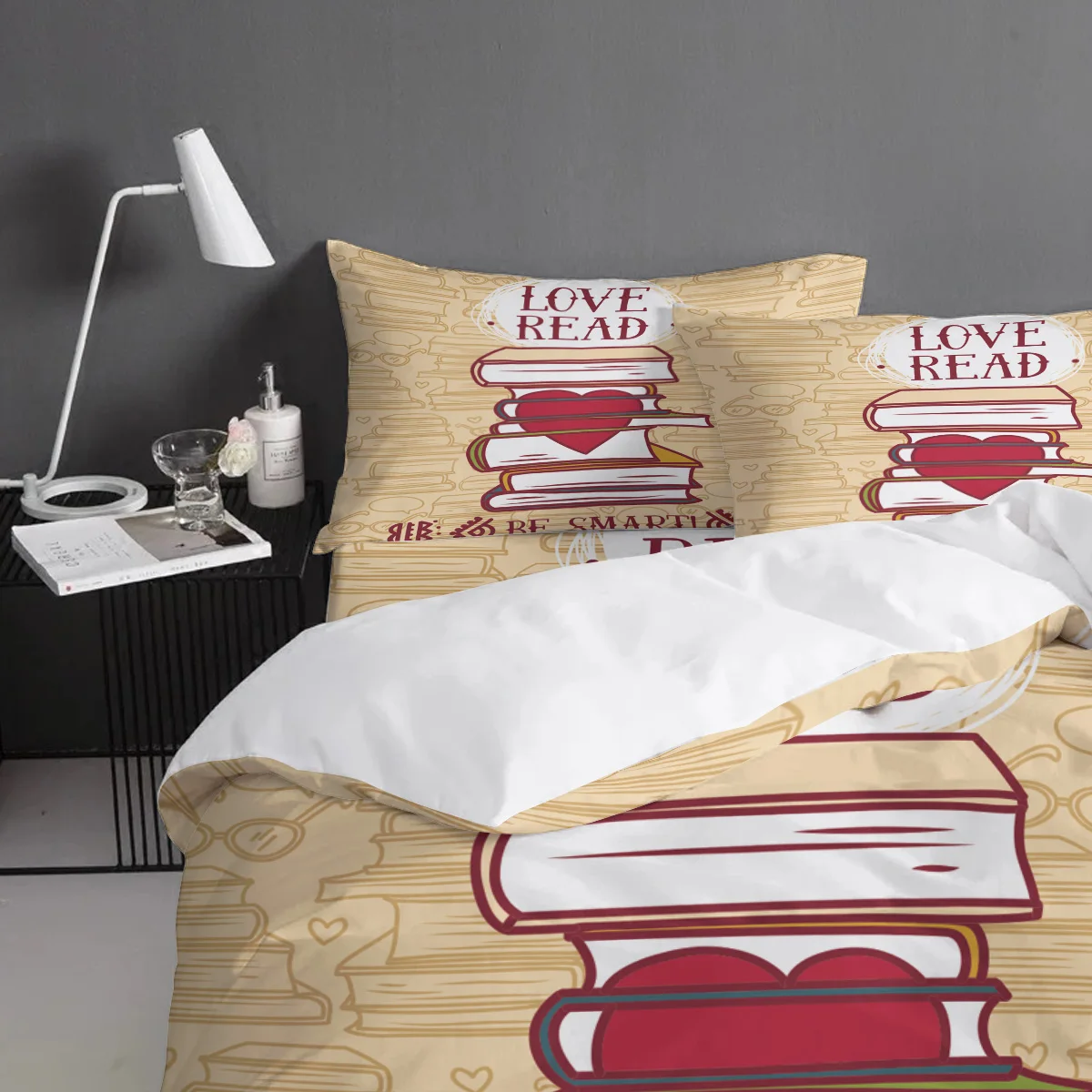 Семейный Декор Love Read Be Smart стеганый набор пододеяльников Пасхальное Воскресенье