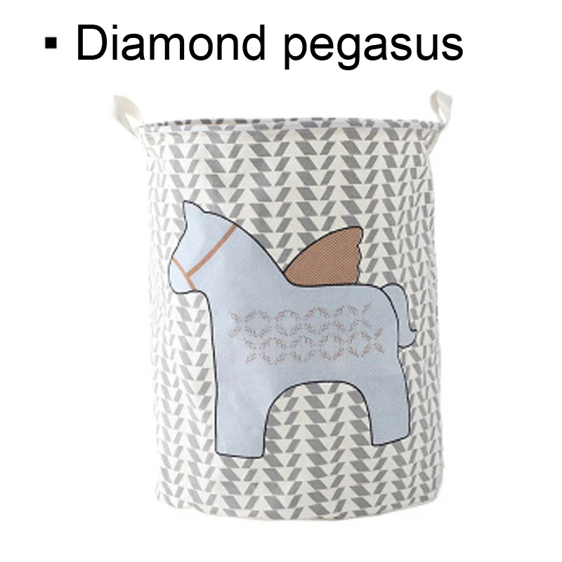 Diamond pegasus Водонепроницаемая корзина для белья, большая емкость, грязная одежда, игрушки, корзина для хранения, органайзер, складная Одежда, бар, носки, грязная бочка - Цвет: Diamond pegasus