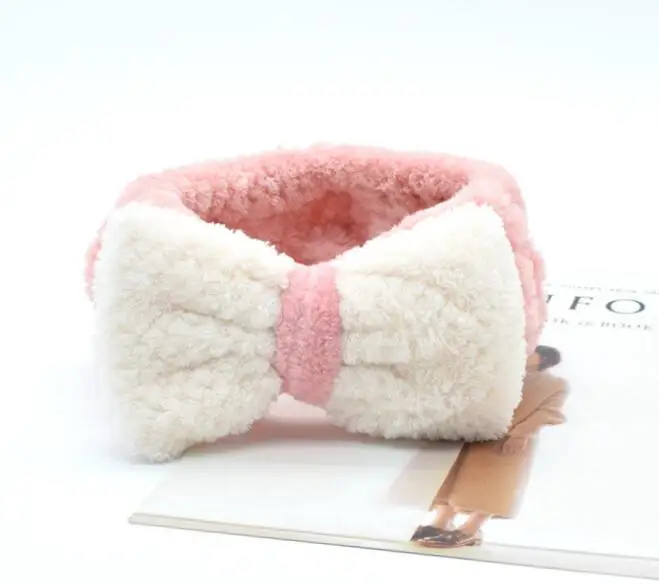 1 Piece Comfortable Cute Duck Children Girl Bowknot Spa Bath Shower Make Up Wash Face Cosmetic Headband Hair Bands
