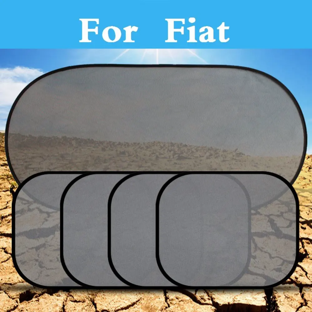 5Pcs/Set Car Window Sun Visor Shade Curtain Mesh Sunshade Covers For Fiat Palio Panda Sedici Seicento Siena Stilo | Автомобили и