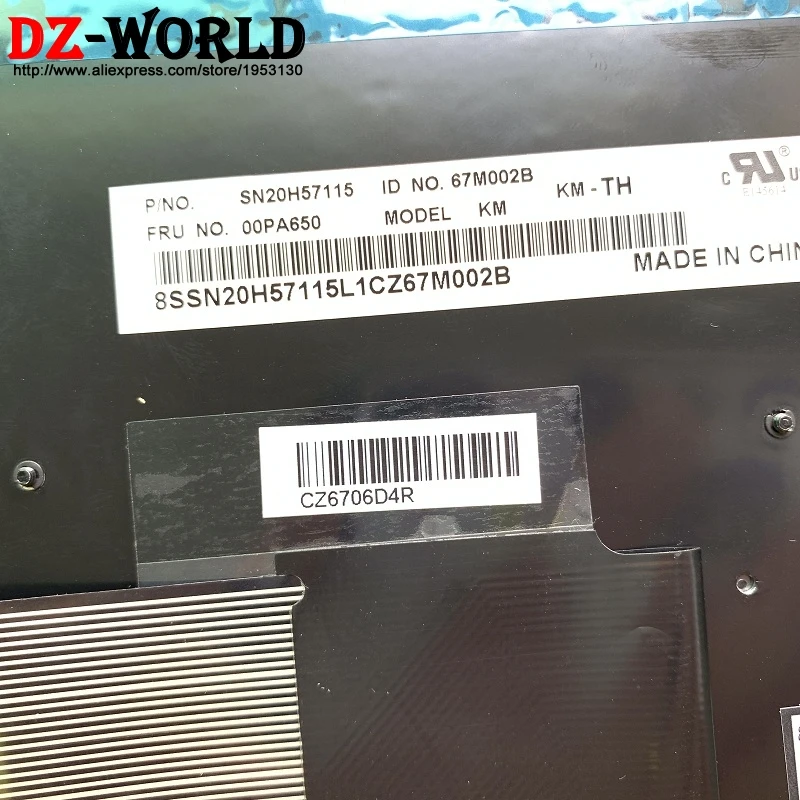 Тайская Клавиатура для ноутбука Lenovo Thinkpad T540P T550 T560 W540 W541 W550S P50S L560 L540 00PA650