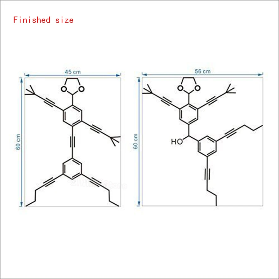 DIY Set of 2 Molecules Wall Stickers Home Decor Living Room Removable Decal Bedroom Science Biology Art Sticker Mural Z299 | Дом и сад