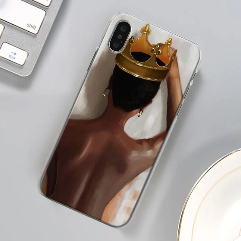 Красивый афро-Девичий чехол для телефона для Apple iPhone X XR 7 8 Plus 6 6s Plus XS MAX 11 Pro Max SE чехол для телефона Coque