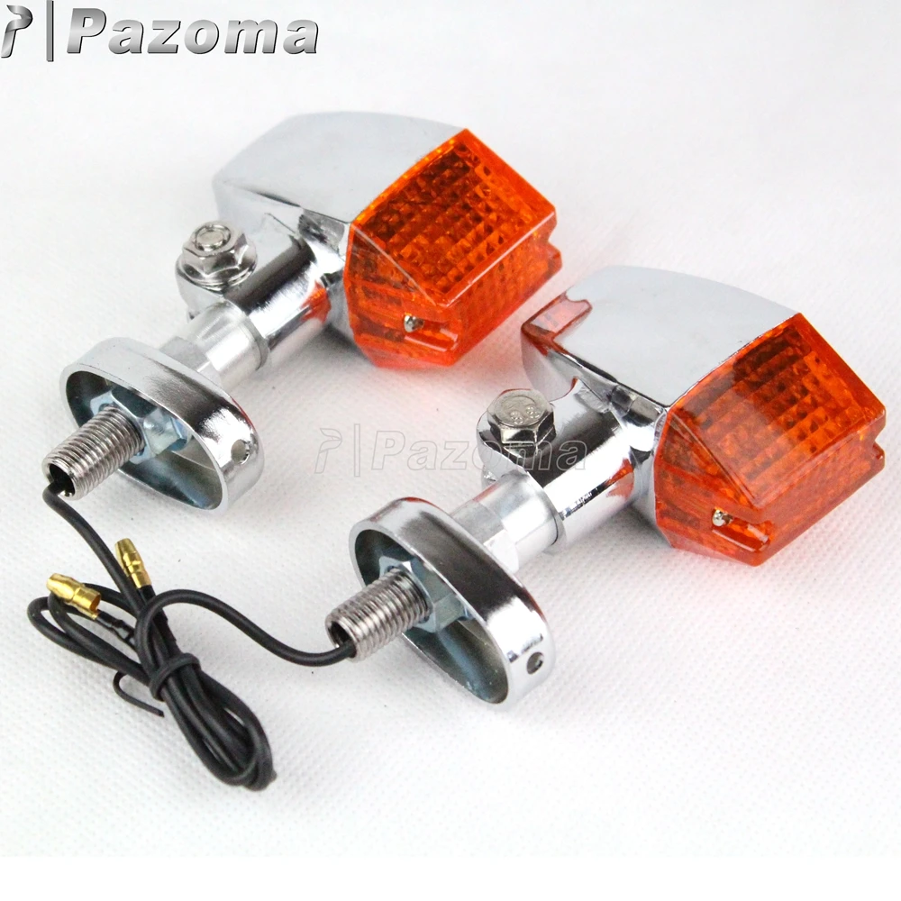 Винтаж хромированный мотоцикл указатель поворота 12 В алюминиевый мотор Winker