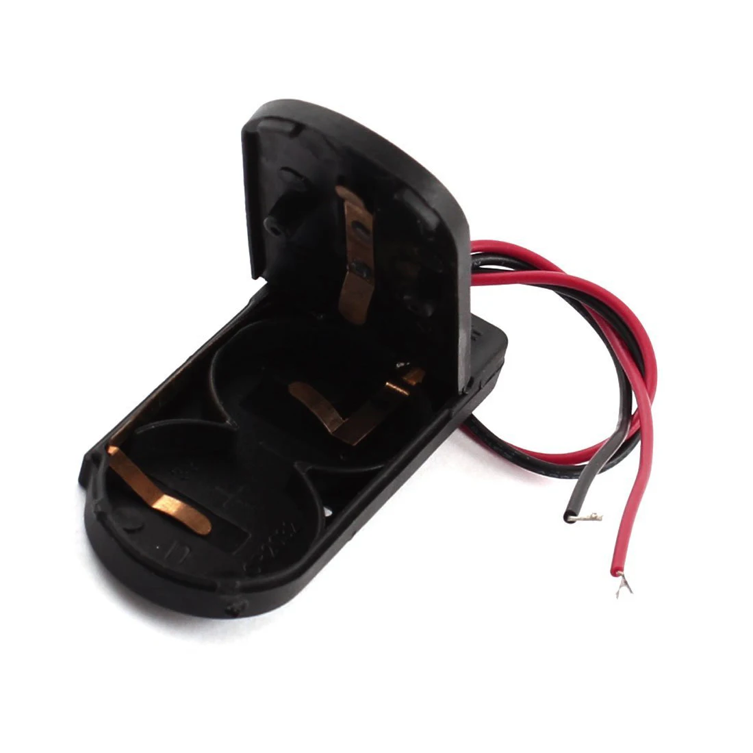 Фотоэлемент черный пластиковый держатель батареи для 2x3V CR2032 |