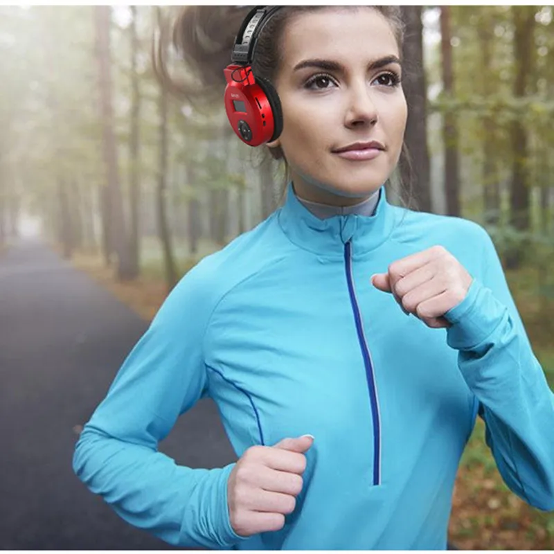Гарнитура Hi Fi для занятий спортом проводные наушники с TF картой макс. до 32 Гб FM