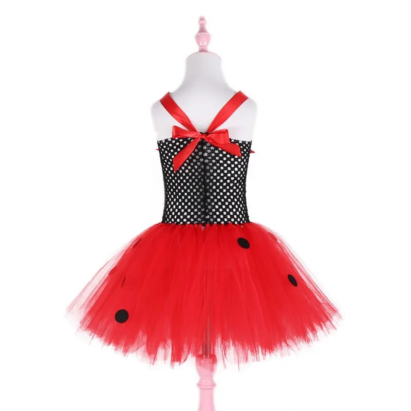 Детское Сетчатое бальное платье-пачка принцессы в горошек на день рождения для