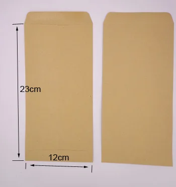 23x12cm 4 размера 17,5x12,5 см; 22x11 см; 23x16,1 см; 23x12 см 20 шт винтажные пустые крафт-конверты простые крафт-пакеты мини-бумажные вечерние подарочные пакеты - Цвет: 23x12cm