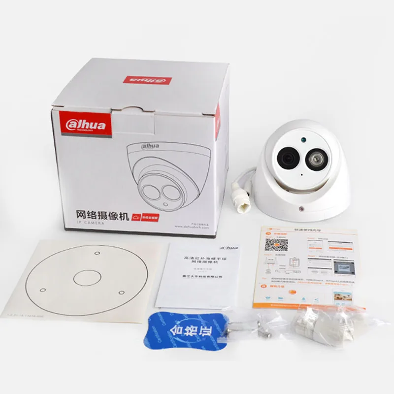 Сетевой видеорегистратор Dahua H.265 POE 4MP безопасности Камера IPC-HDW4433C-A 4MP POE, сетевые IP Камера Встроенный микрофон onvif-камера