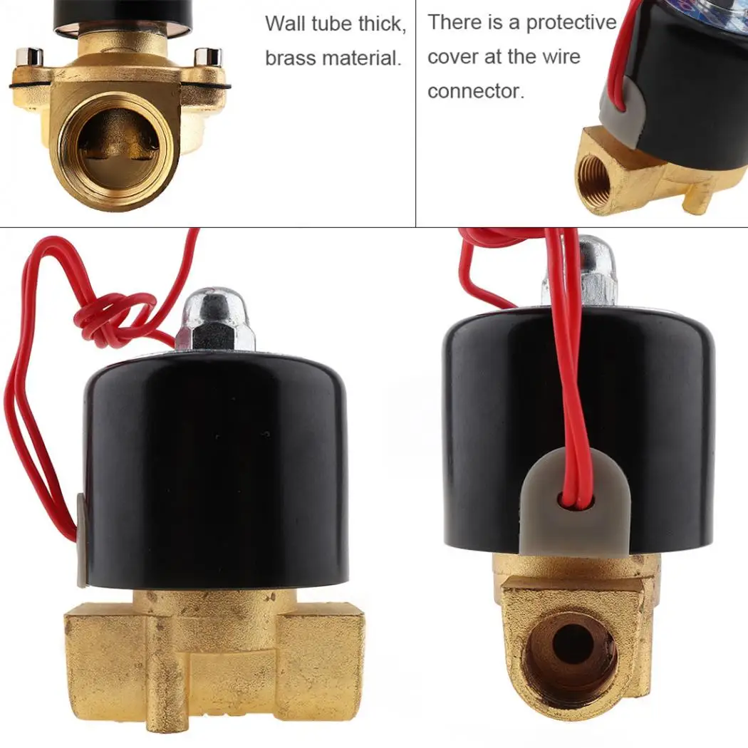 3/8 ''клапан DC12V DC24V нормально закрытый тип алюминиевый сплав Электрический