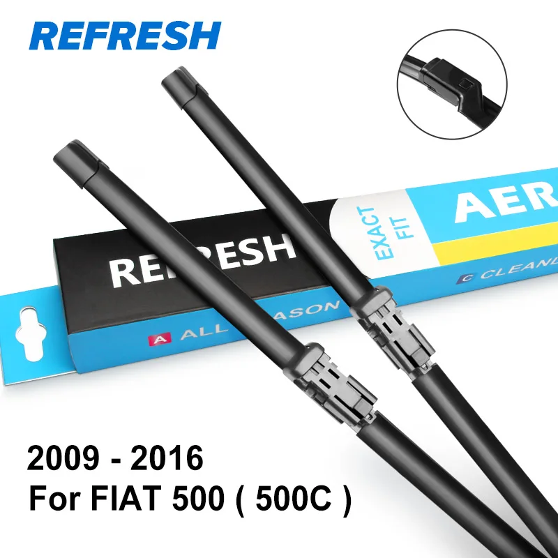 2009 - 2016 ( 500C ) REFRESH Щетки стеклоочистителя для моделей FIAT 500 / 500C / 500L / 500X подходят для моделей с 2007 по год - Цвет: 2009 - 2016 ( 500C )