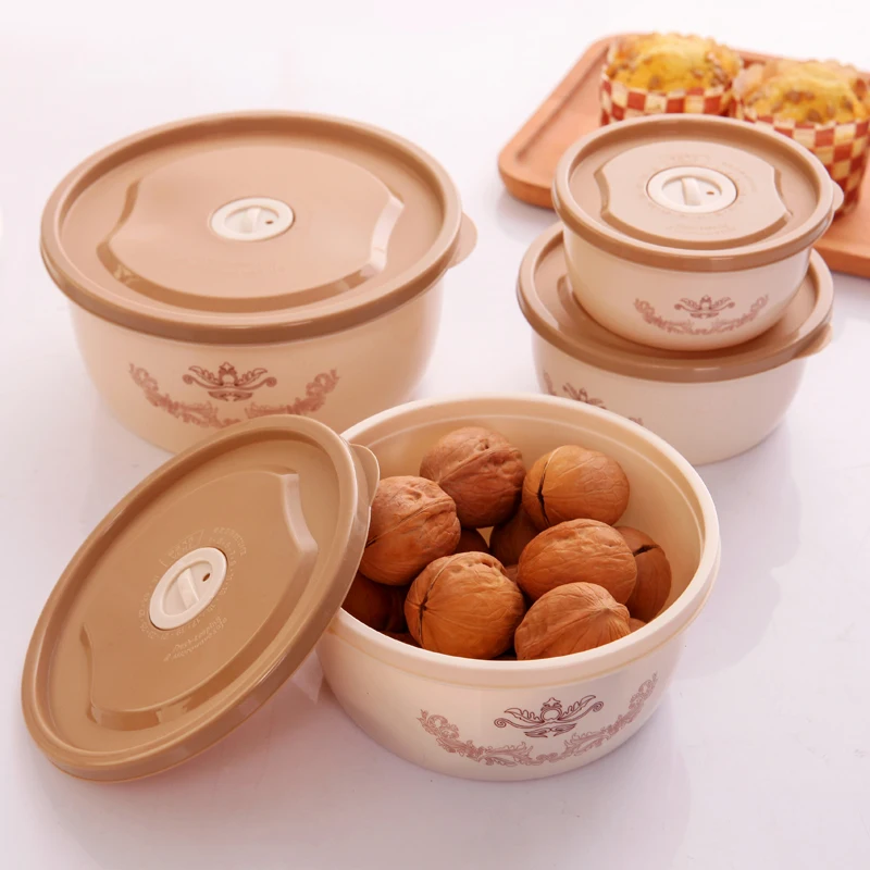 4 шт. Новая мода Кухня Прозрачный сохранение Пластик Коробки Наборы для ухода за