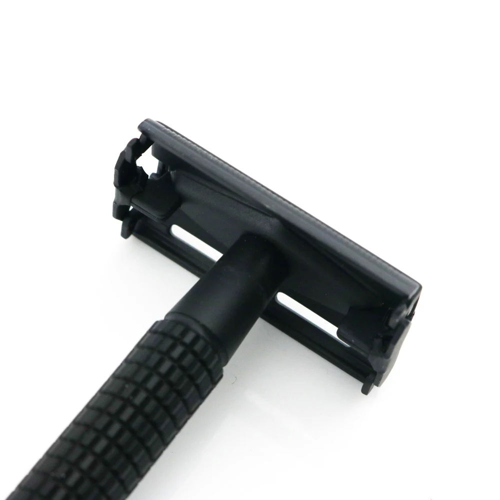 Double Edge Safety Razor Shaving Black Manual Classic Style Brass Long Anti Slip handle 9306-HL WEISHI 1PCS/LOT NEW | Красота и