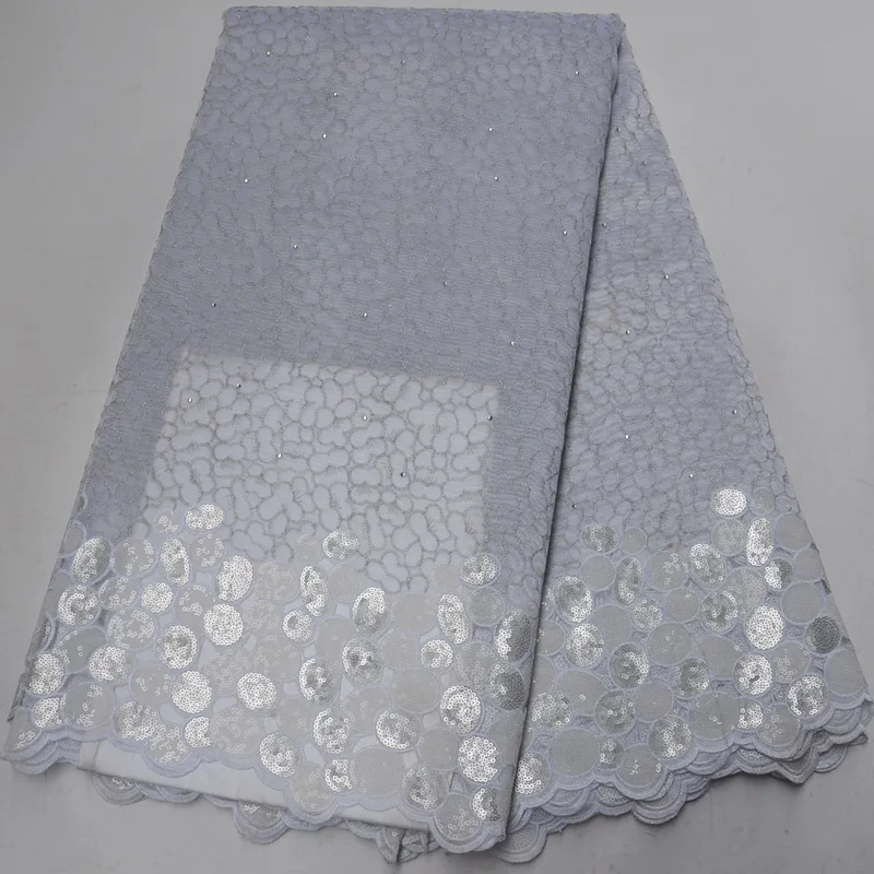 

7 colors (5yards/pc) fashion African party lace fabric sequins embroidered handcut organza lace fabric for party dress OP124