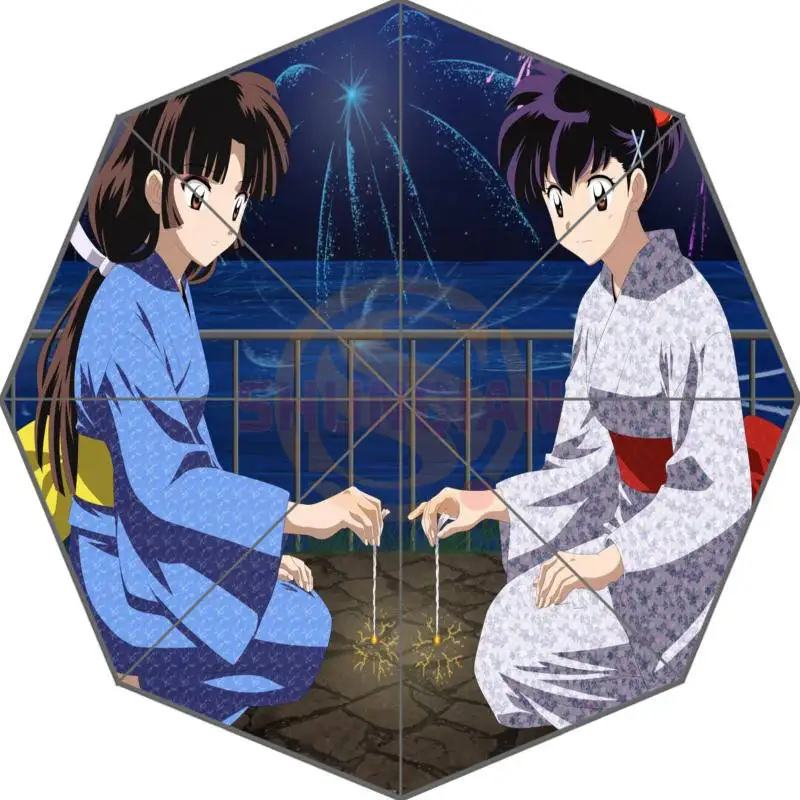 Новое поступление Inuyasha Аниме Прохладный Зонты удивлен подарок для друга на день рождения - Цвет: Шоколад