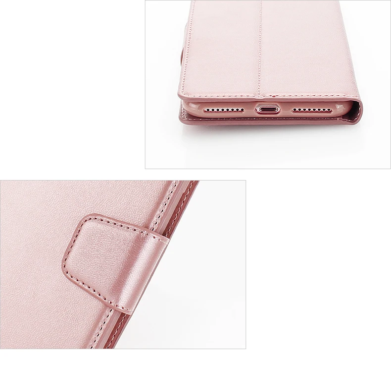 

10pcs Hanman Sheepskin Leather Case For iPhone X XR XS MAX Cover Flip Book Card Holder Stand Wallet Cases with Card Slot