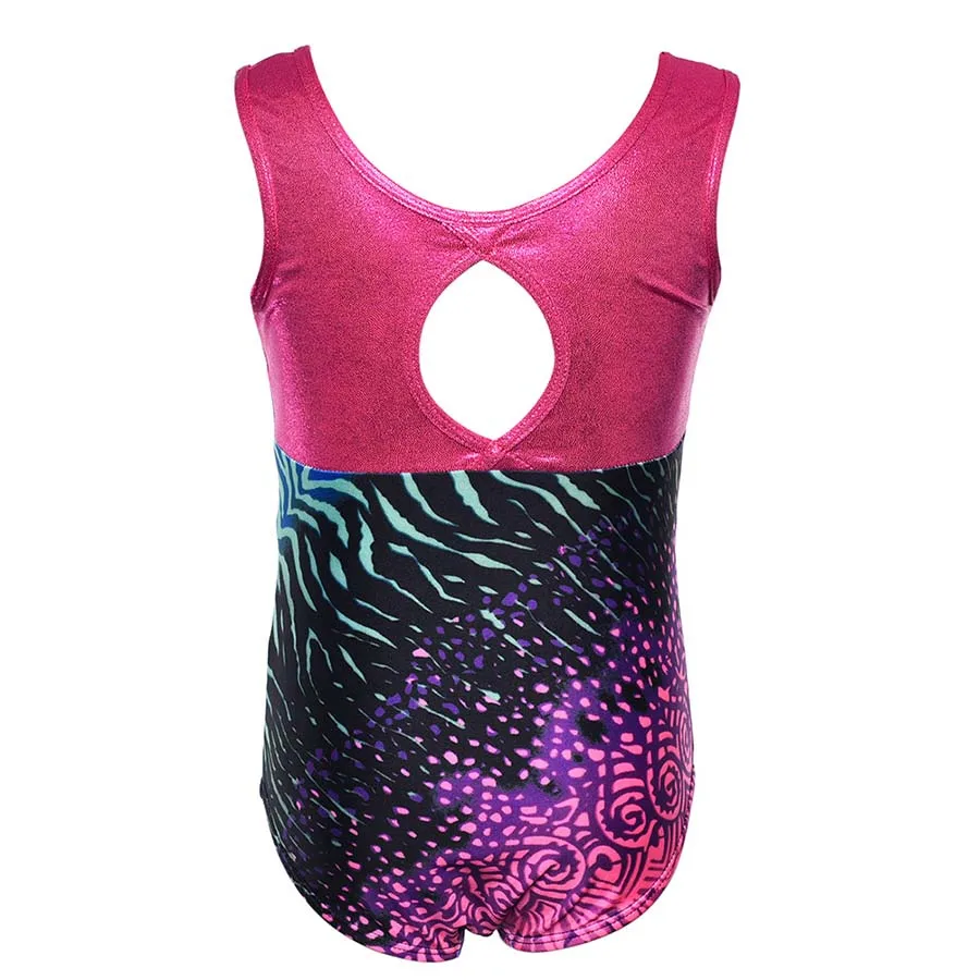 Балетные кататься на коньках трико для малышей блестящий металлик гимнастика