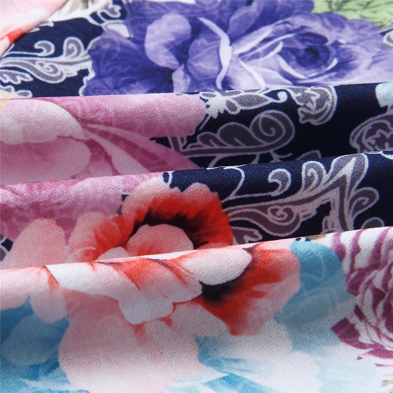 Женское Повседневное платье с цветочным принтом элегантное вечернее без рукавов