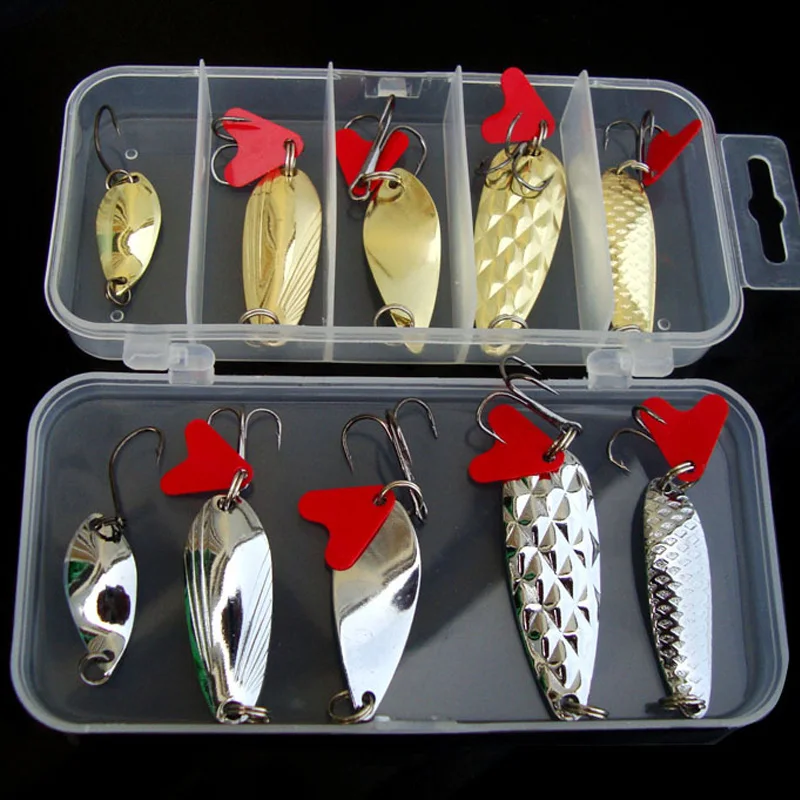 Набор рыболовных приманок-ложек аксессуары для искусственной приманки жесткая