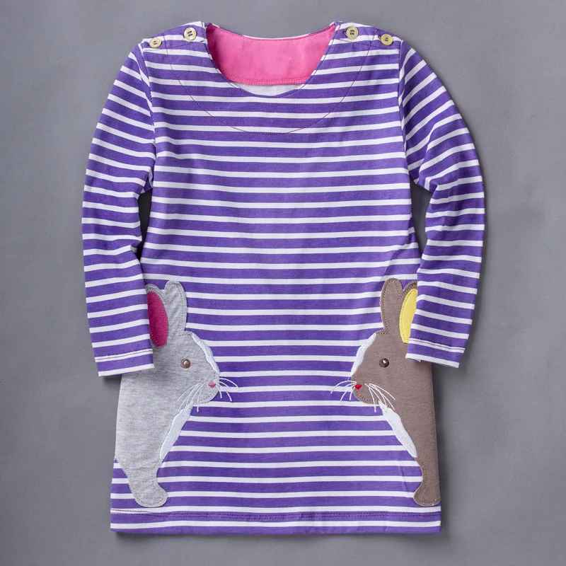 туника для девочки Детская одежда девушки дети одеваются 2016 весна мода полосы