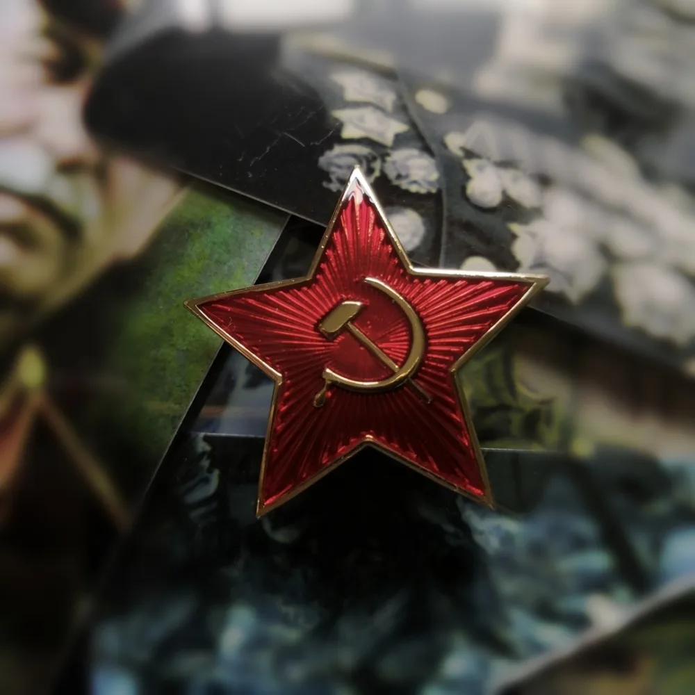 Высокое качество WW2 звезды Второй мировой войны медаль Советского Союза Кокарда красные революционные коммунистические вечерние военные значки