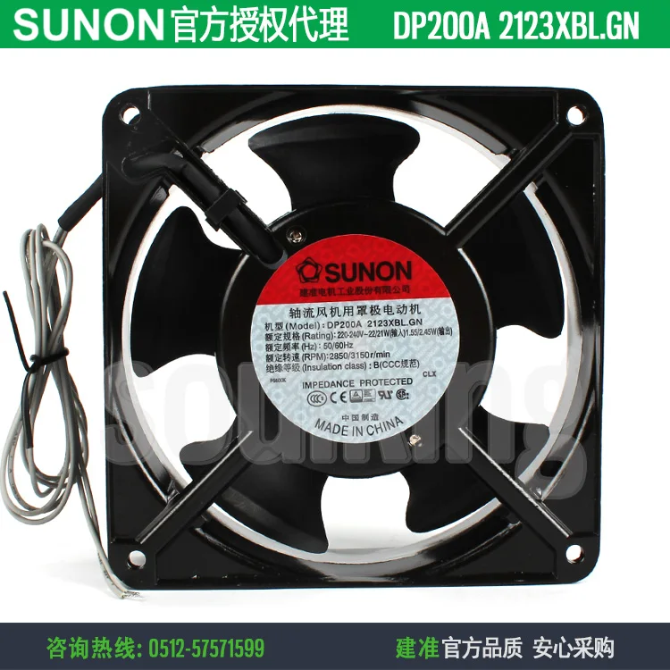 Новый охлаждающий вентилятор SUNON DP200A 2123XBL XSL HBL XBT HBT 12038 220 В ATX