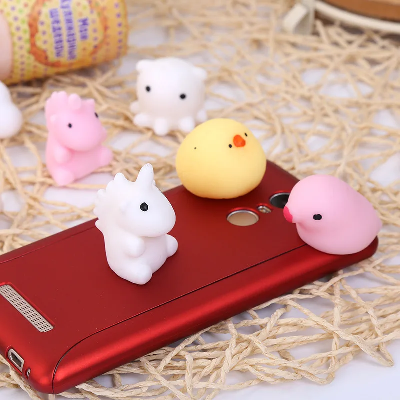Мягкий милый мини-Животный антистрессовый мяч сжимающий игрушки Squishi Mochi поднимающийся стресс облегчающая мягкая игрушка липкая устраняющая домашних животных Забавный подарок