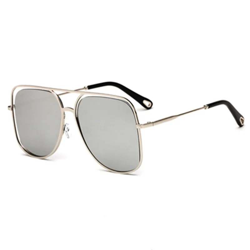 HBK унисекс солнцезащитные очки-авиаторы Modis Oculos De Sol feminino Роскошные Для женщин Брендовая Дизайнерская обувь Винтаж солнцезащитные очки с леопардовым принтом UV400 - Цвет линз: C3 Silver