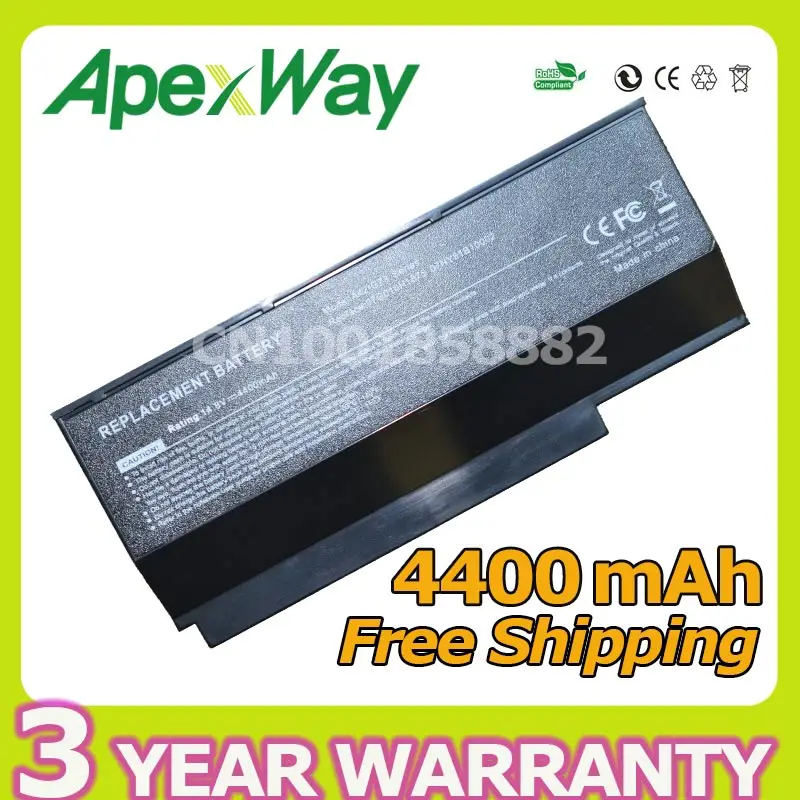 Apexway 8 cell battery for Asus VX7 A42-G73 A42-G53 G73-52 G73 G73G G73GW G73J G73JH G73JW G73S G73SW G53 G53J G53JW G53S G53SW |