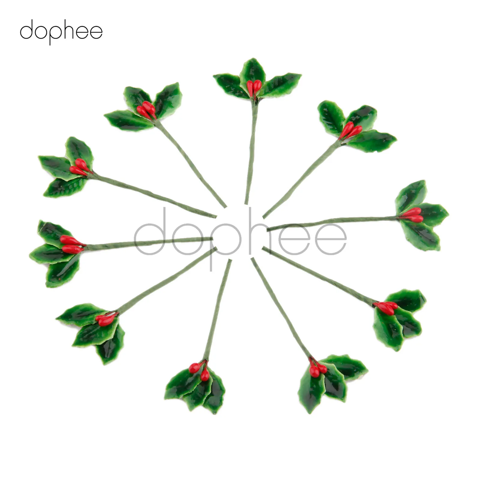 Dophee 10 шт. искусственные фрукты маленькие ягоды поддельные цветы стемен с