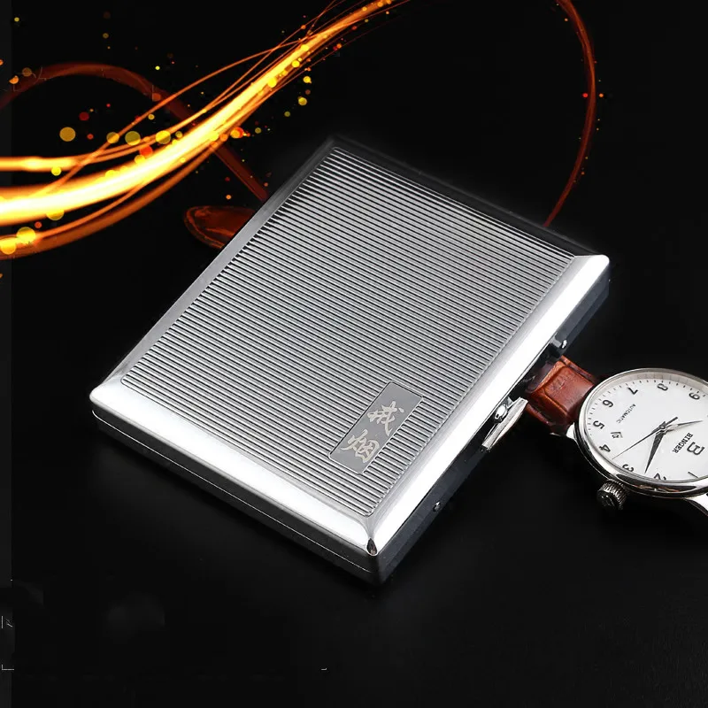 Футляр для сигарет ультратонкий металлический из нержавеющей стали креативная