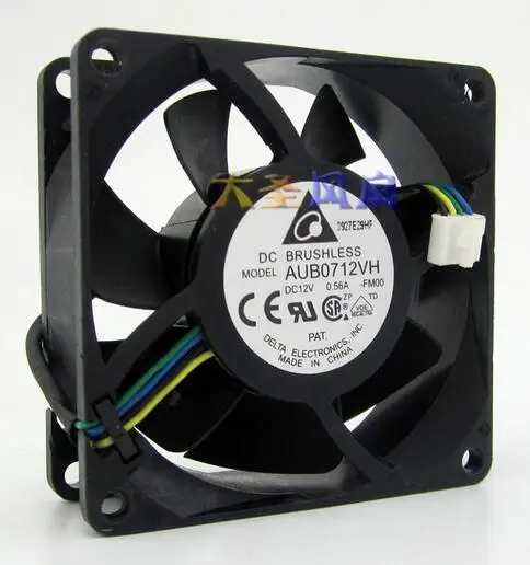 

Delta 7025 7 см AUB0712VH DC 12V 0.56A 70*70*25 мм 4-строчный PWM Контроль температуры вентилятор охлаждения