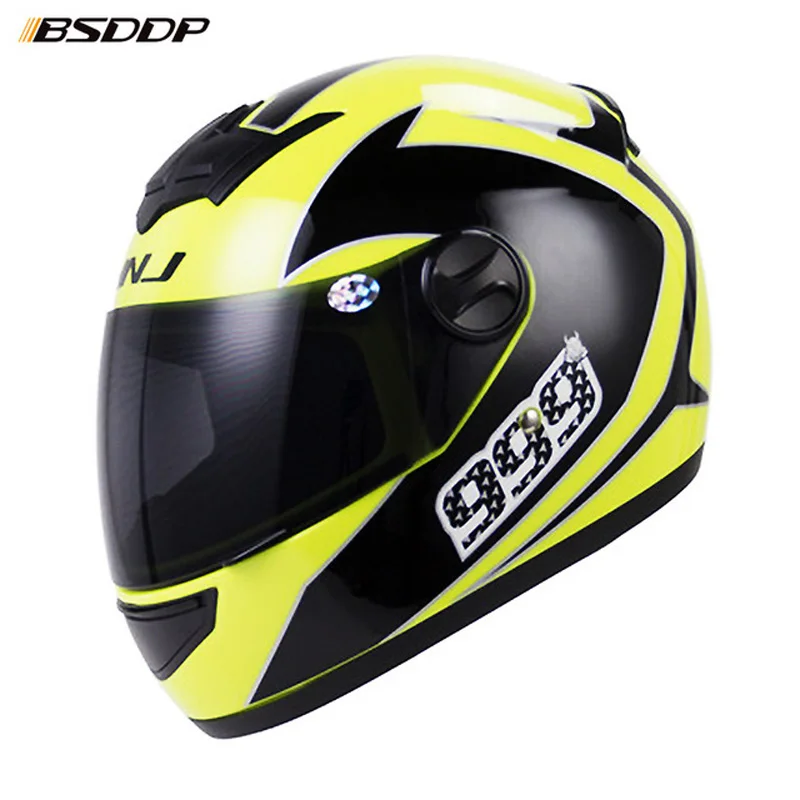 Мотоциклетный шлем Casco Moto для мужчин защитный на все лицо из АБС пластика езды