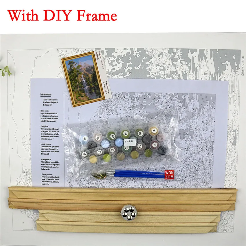 WEEN Stone Pines картины живопись маслом по номерам на холсте DIY пейзаж цифровая Раскраска по номерам 40x50 см подарок