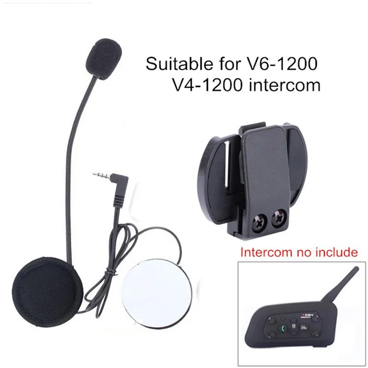 3 5 мм V4 V6 микрофон динамик и клип костюм для V4-1200 V6-1200 Шлем Интерком мотоциклетный