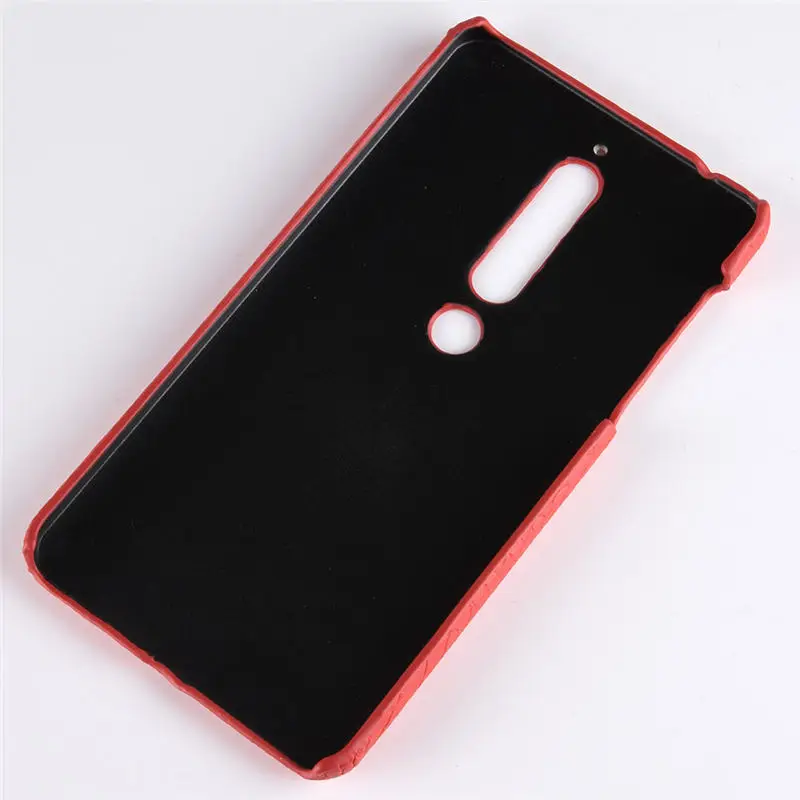 Для Nokia 6 1 чехол 2018 5 Роскошный PU кожаный твердый пластиковый на заднюю панель для