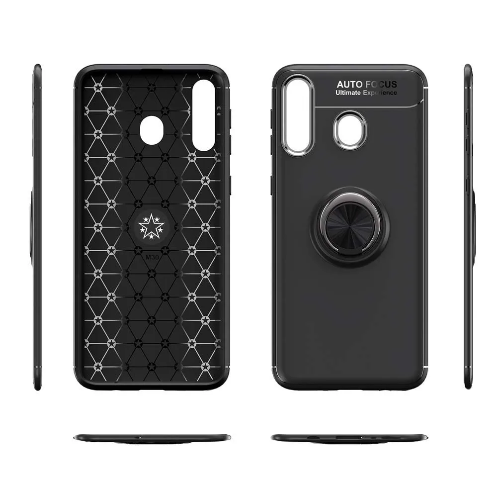 Soft Silicone Case for Samsung Galaxy A20 A 20 2019 SM-A205FN/DS SM-A205F/DS SM A205FN A205 Ring Phone Cover TPU Cases Bag |