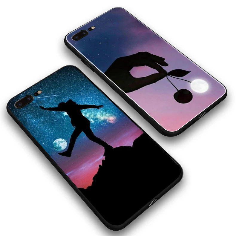 Забавный силиконовый мягкий ТПУ чехол для телефона iPhone 5 5S SE 7plus 8plus 6 6S 7 8 Plus XR XS X XSMAX