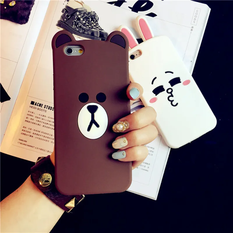 Для iPhone 6 6S 7 8 P плюс кактус медведь кошка собака стежка бутылка Boys Tears мороженое