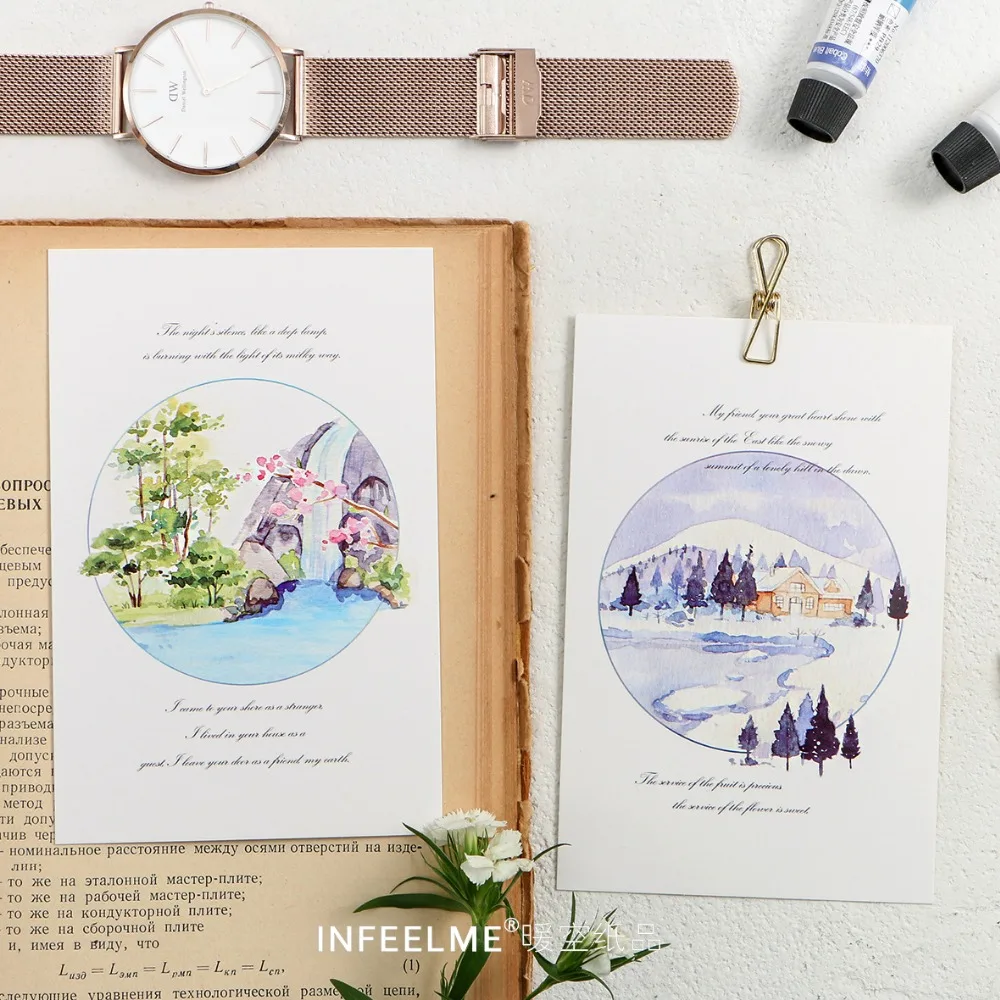 30 Sheets/Set Walk Into The Wild Postcard/Greeting Card/Message Card/Birthday Letter Envelope Gift Card | Канцтовары для офиса и