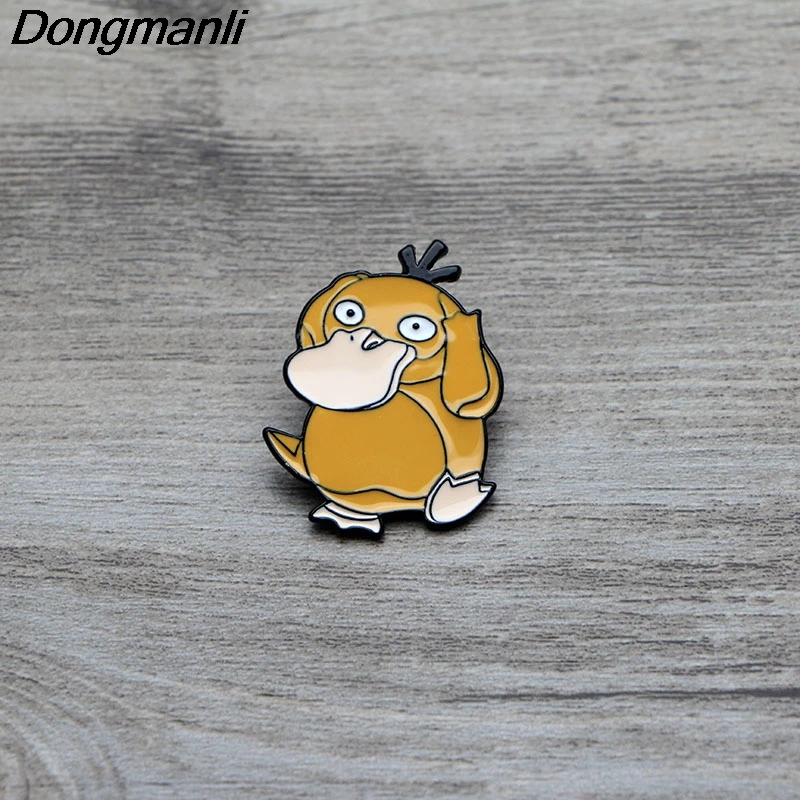 L3012 Psyduck забавные булавки эмалированные Броши для женщин и мужчин нагрудные булавки мультфильм металлический значок воротник ювелирные изделия подарки 1 шт