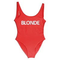 blonde women one piece swimsuit sexy bodysuit swimwear 11 colors red swim suit backless mayo monokini sexy badpak one piece