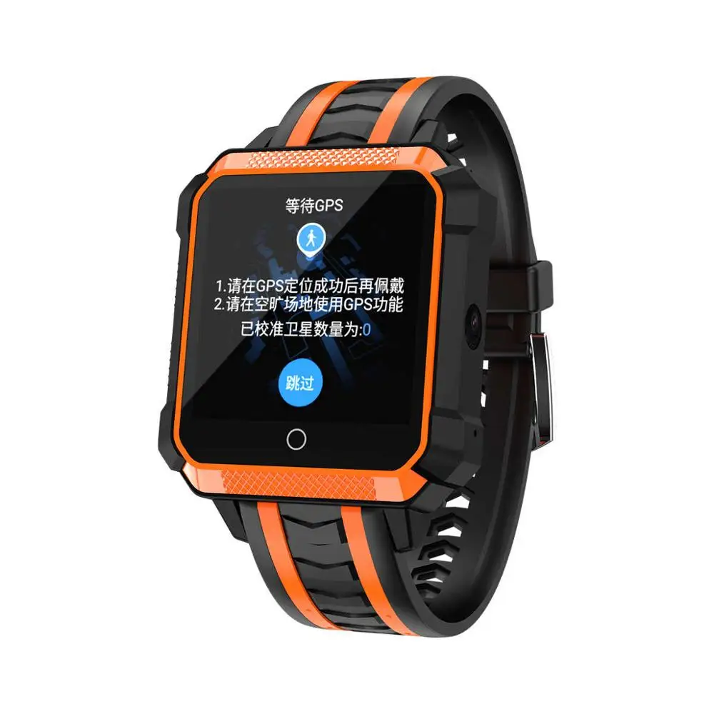 Orange Silicone Смарт-часы H7, водонепроницаемые, gps, Смарт-часы, Android, 4G, Bluetooth, спортивные, умные часы с музыкальным плеером, камерой, Mtk6737 - Цвет: Orange Silicone