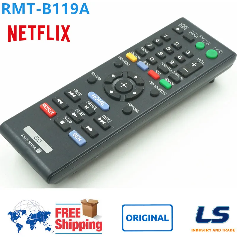 

Remote Control RMT-B119A FOR SONY BLU-RAY PLAYER BDPBX110 BDPBX310 BDPBX39, BDPBX510, BDPBX59 BDPS1100 BDPS3100 BDPS390 BDPS5100