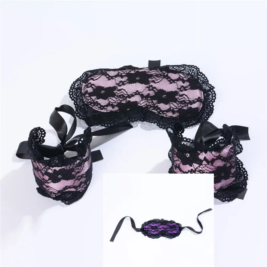 Women's Lace UPS Handcuffs Suits eye mask | Красота и здоровье