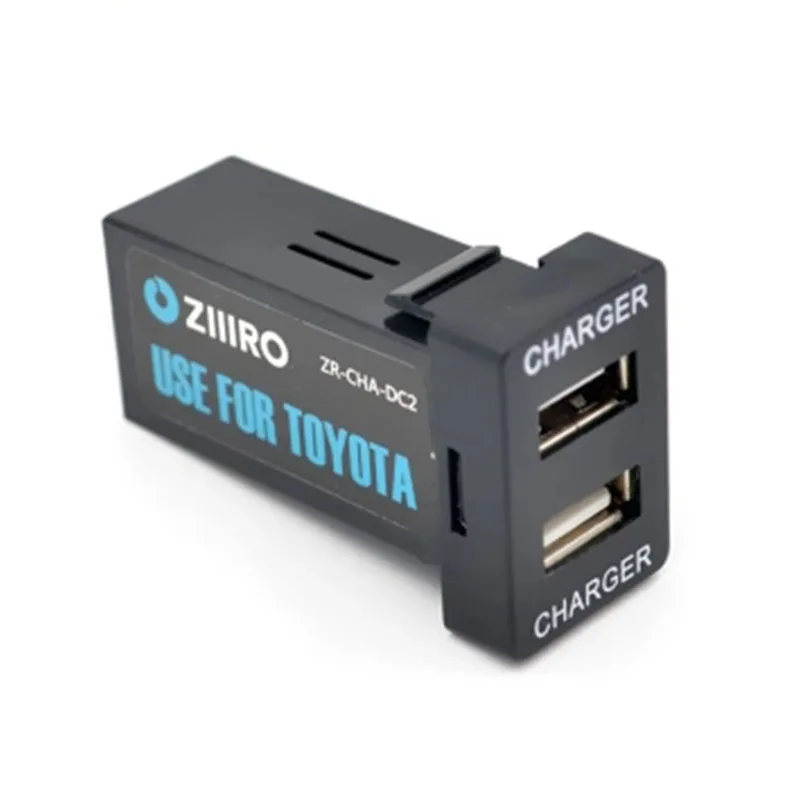 Автомобильный интерфейс с двумя USB разъемами для зарядки смартфонов TOYOTA Corolla Auris