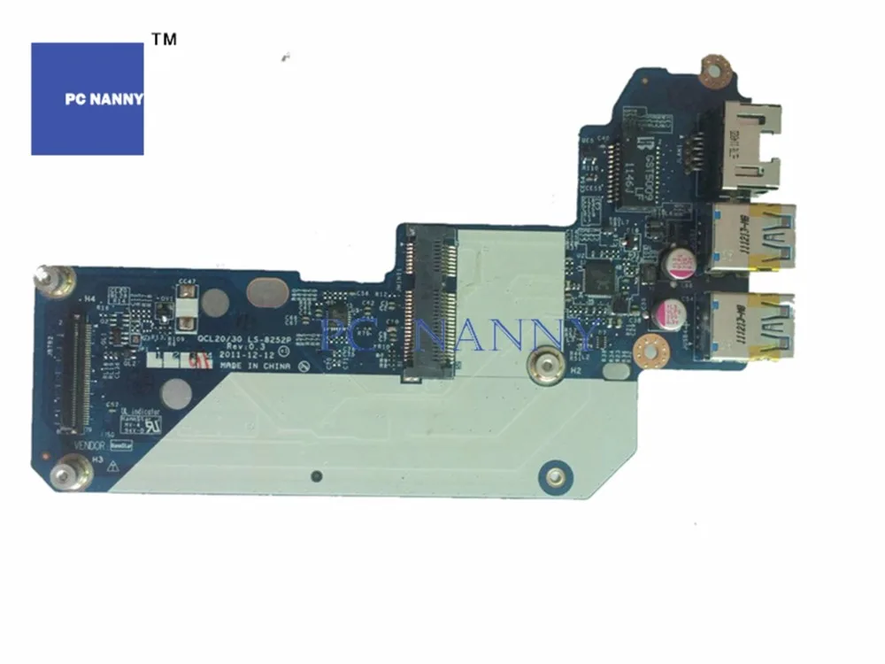 PCNANNY оригинал для Dell 17R 7520 USB Ethernet LAN Соединительная плата с mSATA портом QCL00/10 LS 8242P 0N7JHH